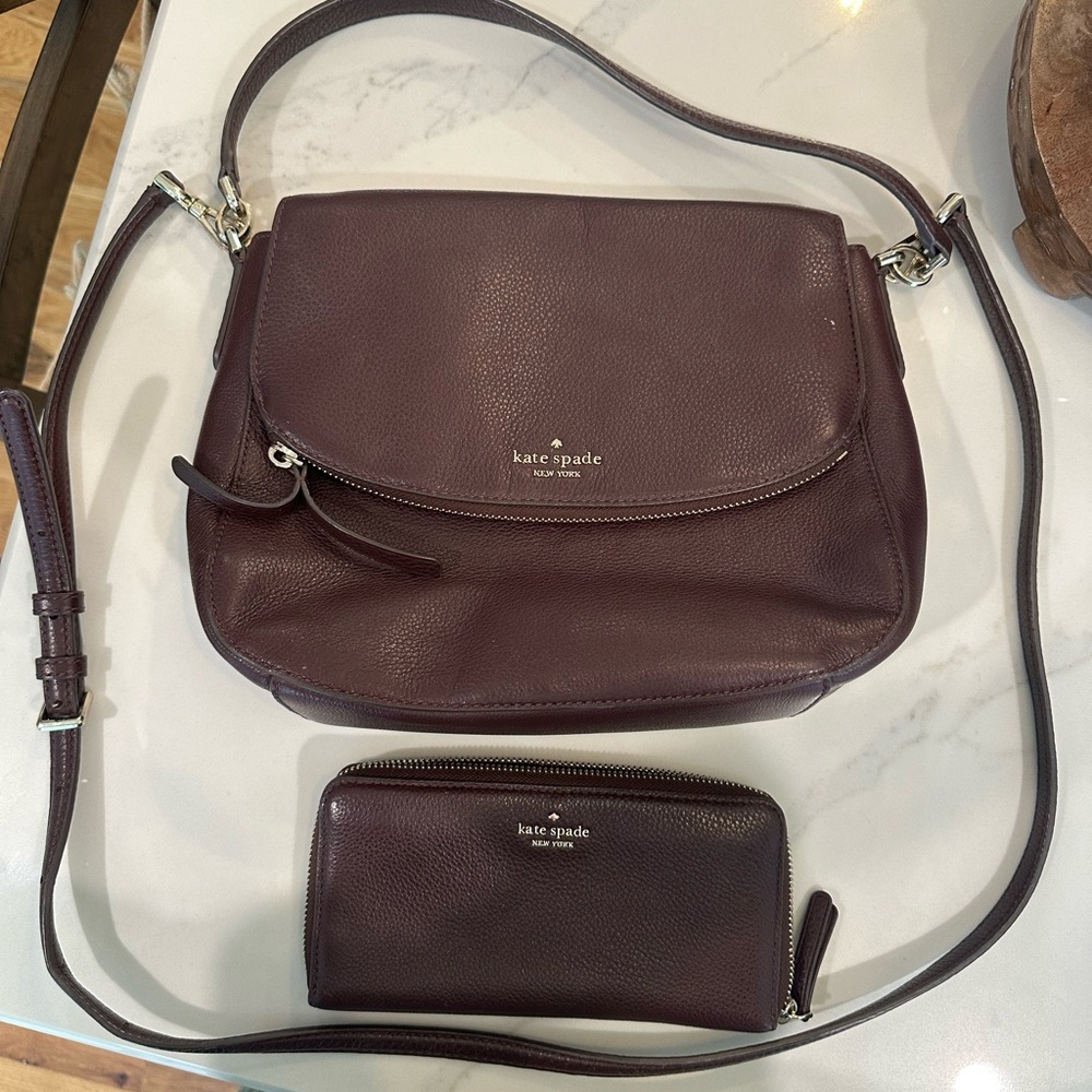 EUC Kate Spade matching purse and wallet